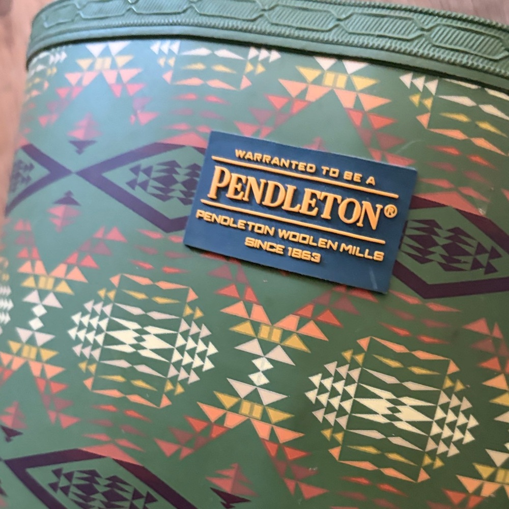 Pendleton Green Patterned Women's Rain Boots - Picture 2 of 4